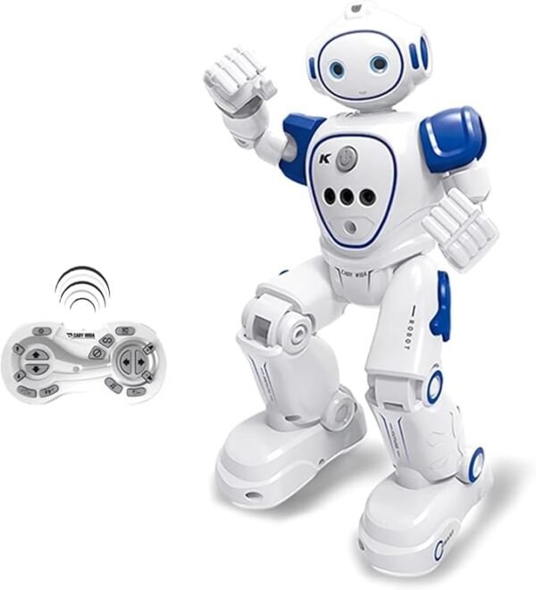 ATAMIRA Smart Robot Toy for Children, English Only, Dance, Gesture Control, Walking, Two Legs, USB Rechargeable, Gift, Elementary School Students (Blue)
