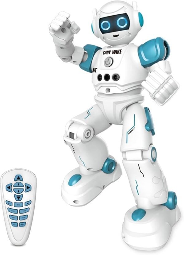 Robot Toy, Boys, Moving, Radio Controlled, Children's Toy, Birthday Gift, Elementary School, Educational Toy (Blue)